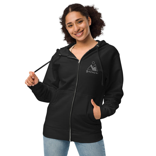 Fleece zip up hoodie